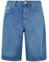 Daily Paper - Monogram Denim Shorts - Lyst