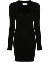 Saint Laurent - Knitted Mini Dress - Lyst