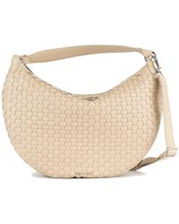 Orciani - Dumpling Nappa Woven Midi Ivory Leather Shoulder Bag - Lyst