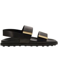 Tod's - Sandal With Two Leather Straps - Lyst