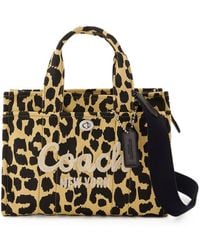 COACH - Leopard Cargo 26 Tote Bag - Lyst