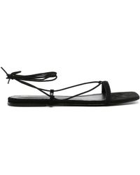 TOTEME - Leather Flat Sandals - Lyst