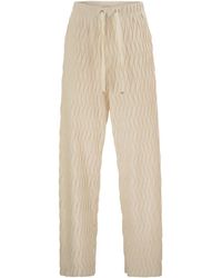 Herno - Trousers With Crumpled Effect - Lyst
