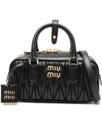 Miu Miu - Arcadie Matelassé Nappa Leather Bag - Lyst
