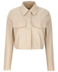 Fendi - Tailored Crop Jacket - Lyst