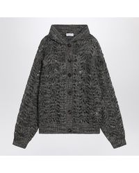 Brunello Cucinelli - Openwork Cardigan With Micro Sequins - Lyst