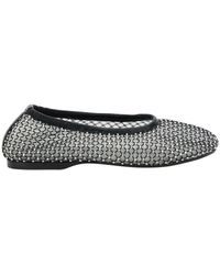 Alohas - 'Lorain' Ballerinas With Mesh Design And Beaded Decorations - Lyst