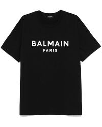 Balmain - Swim T-Shirt With Logo - Lyst
