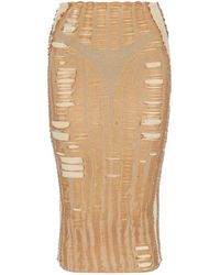 DIESEL - M-Calina Midi Skirt - Lyst