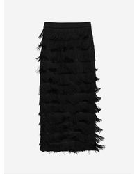 Dorothee Schumacher - Emotional Essence Fringed Midi Skirt - Lyst