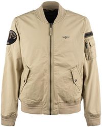 Aeronautica Militare - Antelope Cotton Twill Bomber Jacket - Lyst