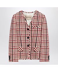 Valentino Garavani - Check-Pattern Jacket - Lyst
