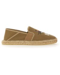 KENZO - Embroidered Canvas Espadrilles "Lucky Tiger" - Lyst
