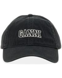 Ganni - Baseball Hat With Logo - Lyst