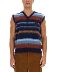 Etro - Modern Regular Fit Vest With Stripe Pattern - Lyst