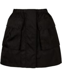 Prada - Technical Fabric Skirt - Lyst