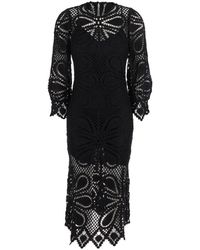 Ba&sh - Grace' Crewneck Midi Dress - Lyst