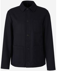 Incotex - Wool Pockets Overshirt - Lyst
