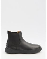 Tod's - Leather Chelsea Boots - Lyst
