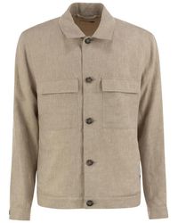 Peserico - Pure Linen Overshirt - Lyst