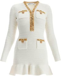 Self-Portrait - Lurex Knit Mini Dress - Lyst