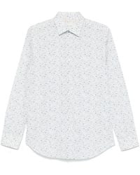 Paul Smith - Tailored Fit Shirt With Delicate Floral Pattern - Lyst
