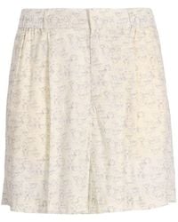 Emporio Armani Exclusive - Allover Logo Bermuda Shorts - Lyst