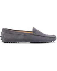 Tod's - Gommino Suede Driving Shoes - Lyst