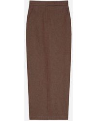 Max Mara - Maxi Denim Skirt - Lyst