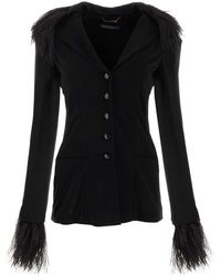 Alberta Ferretti - Jackets And Vests - Lyst