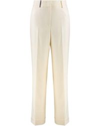 Peserico - Viscose Blend Trousers - Lyst