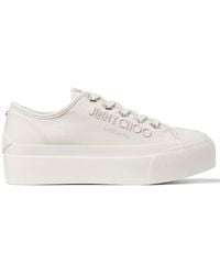 Jimmy Choo - Palma Maxi Leather Sneakers - Lyst