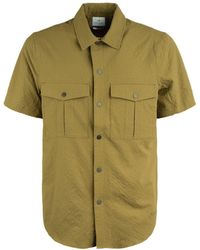 Paul Smith - Khaki Recycled Polyester Bubble Seersucker Shirt - Lyst