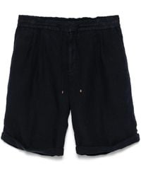 Brunello Cucinelli - Linen Bermuda Shorts - Lyst