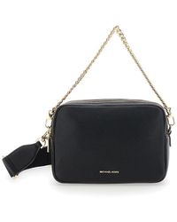 Michael Kors - 'Bryant' Shoulder Bag With Logo Lettering On The Front And Chain Shoulder Strap - Lyst