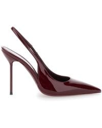 Paris Texas - Glossy Pointed Toe Lidia Slingback - Lyst
