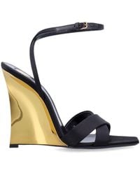 Saint Laurent - Lucienne Sandal Wedges - Lyst