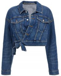 Alexander Wang - 'Wrapped Trucker' Jacket - Lyst