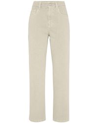 Brunello Cucinelli - Retro Loose Denim Trousers - Lyst