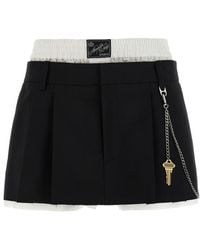 Alexander Wang - 'Pre-Styled Pleated W/Chain' Skort - Lyst