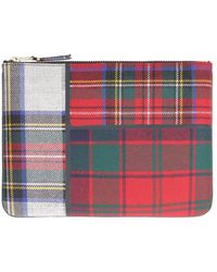 Comme des Garçons - Tartan Motif Flat Clutch - Lyst