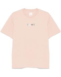 Emporio Armani - Printed Organic Cotton T-Shirt - Lyst