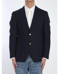 Lardini - Wool Single-Breasted Jacket - Lyst