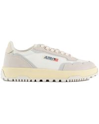 Autry - Marshmallow And Mesh And Suede Wildpace Low Sneakers - Lyst