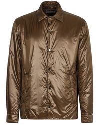 Herno - Tech Fabric Padded Jacket With Side Slits - Lyst
