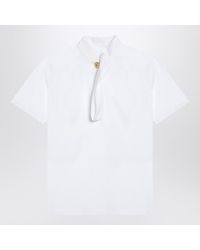 Givenchy - T-Shirt With Buttoned Collar - Lyst
