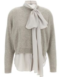 Brunello Cucinelli - Blouse Sweater - Lyst
