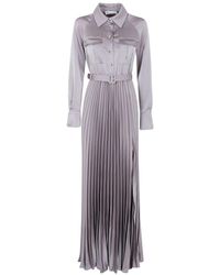 SALE【self-portrait】サテン ディアマンテ マキシドレス Self Portrait Brown Satin Diamante Maxi Dress | Shopbop
