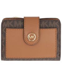 Michael Kors - Coated Canvas Wallet - Lyst