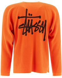 Tシャツ・カットソー Stussy \"Basic Stock\" thermal t-shirt Orange 30303973-Raglan-Thermal-Basic-